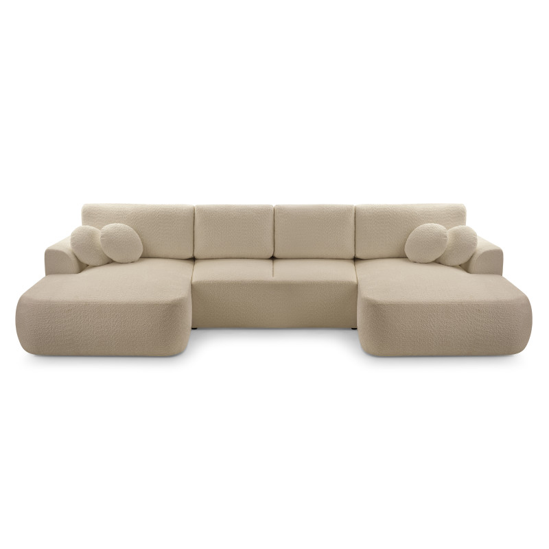 Sofa VELO z poduszkami, funkcją spania i pojemnikiem