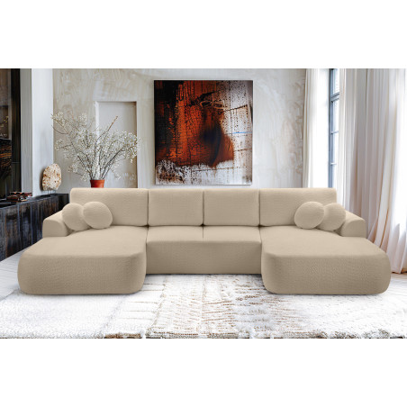 Sofa VELO z poduszkami, funkcją spania i pojemnikiem