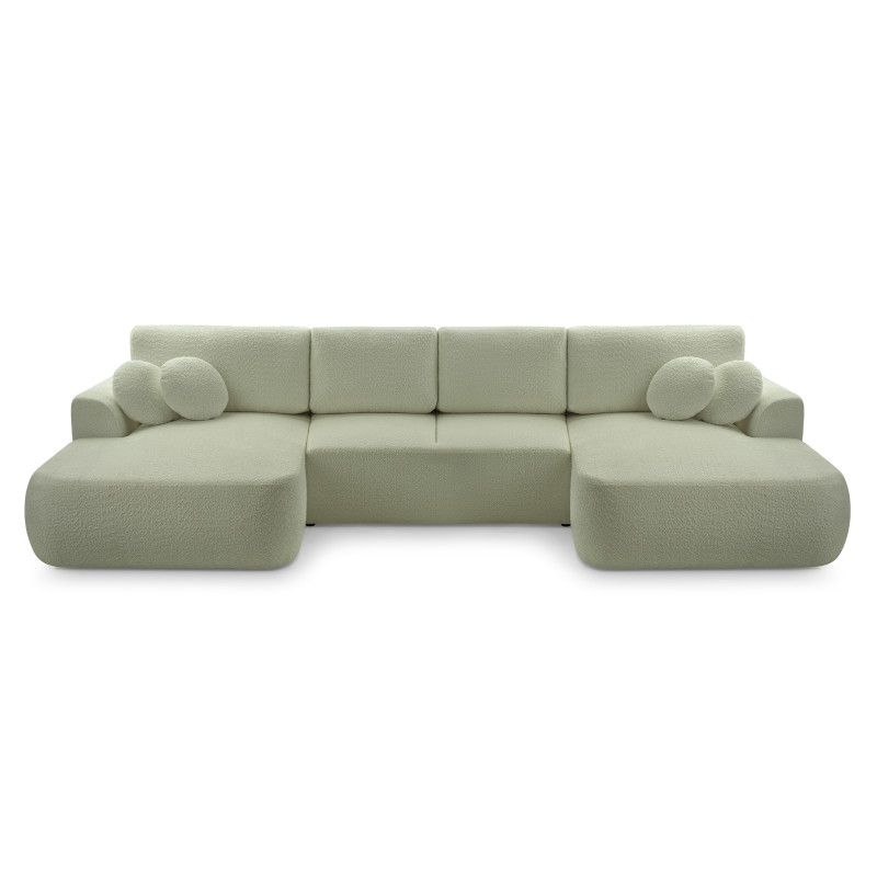 Sofa VELO z poduszkami, funkcją spania i pojemnikiem