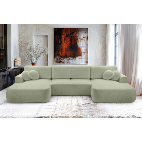 Sofa VELO z poduszkami, funkcją spania i pojemnikiem