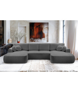 Sofa VELO z poduszkami, funkcją spania i pojemnikiem