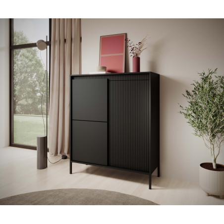 Wysoka Komoda SENSO 3D push-to-open