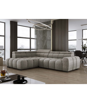 Narożnik Babu wolnostojący-L z funkcją spania i regulowanymi oparciami