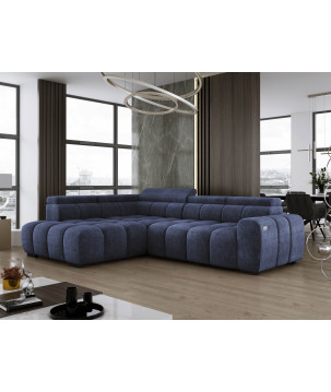 Narożnik Babu wolnostojący-L z funkcją spania i regulowanymi oparciami