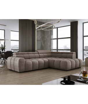 Narożnik Babu wolnostojący-L z funkcją spania i regulowanymi oparciami