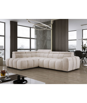 Narożnik Babu wolnostojący-L z funkcją spania i regulowanymi oparciami