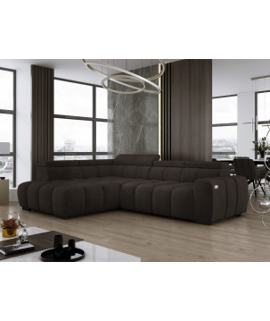 Narożnik Babu wolnostojący-L z funkcją spania i regulowanymi oparciami