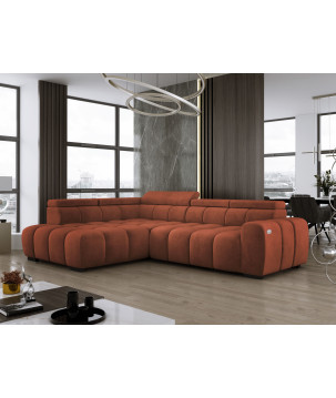 Narożnik Babu wolnostojący-L z funkcją spania i regulowanymi oparciami