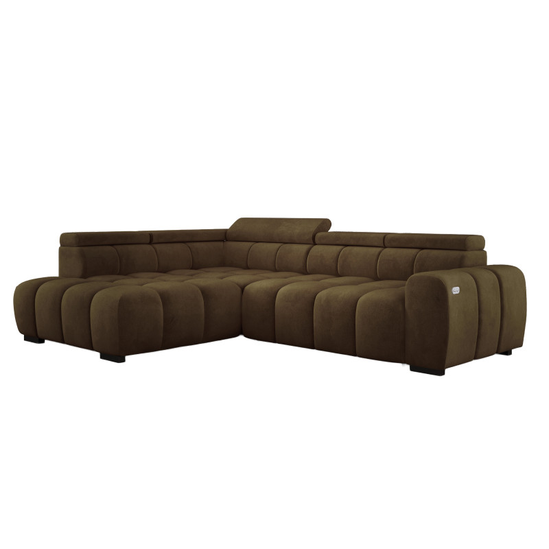 Narożnik Babu wolnostojący-L z funkcją spania i regulowanymi oparciami