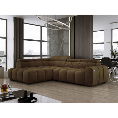 Narożnik Babu wolnostojący-L z funkcją spania i regulowanymi oparciami