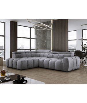 Narożnik Babu wolnostojący-L z funkcją spania i regulowanymi oparciami