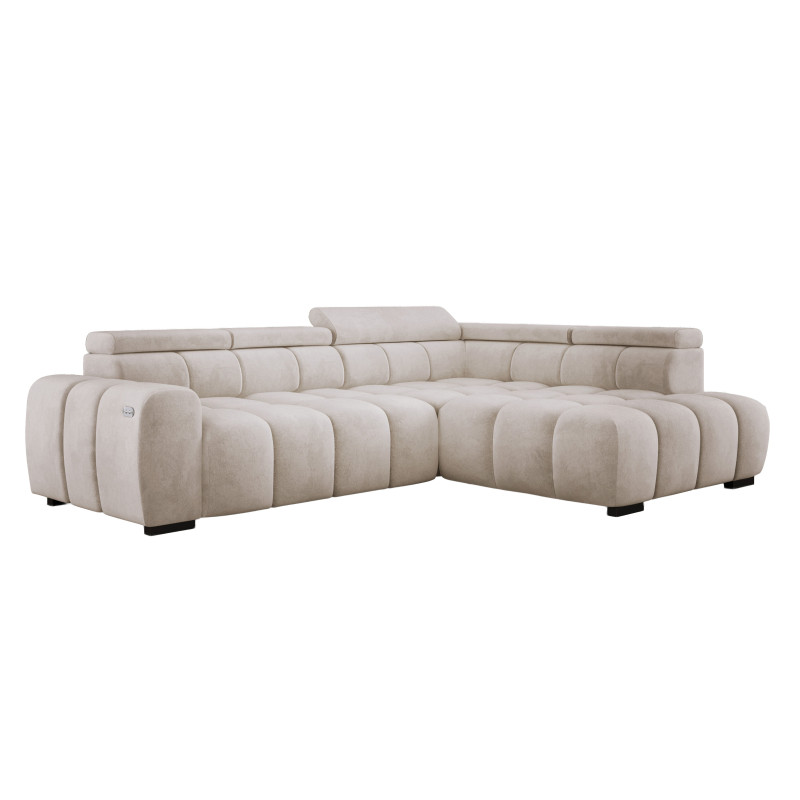 Narożnik Babu wolnostojący-L z funkcją spania i regulowanymi oparciami