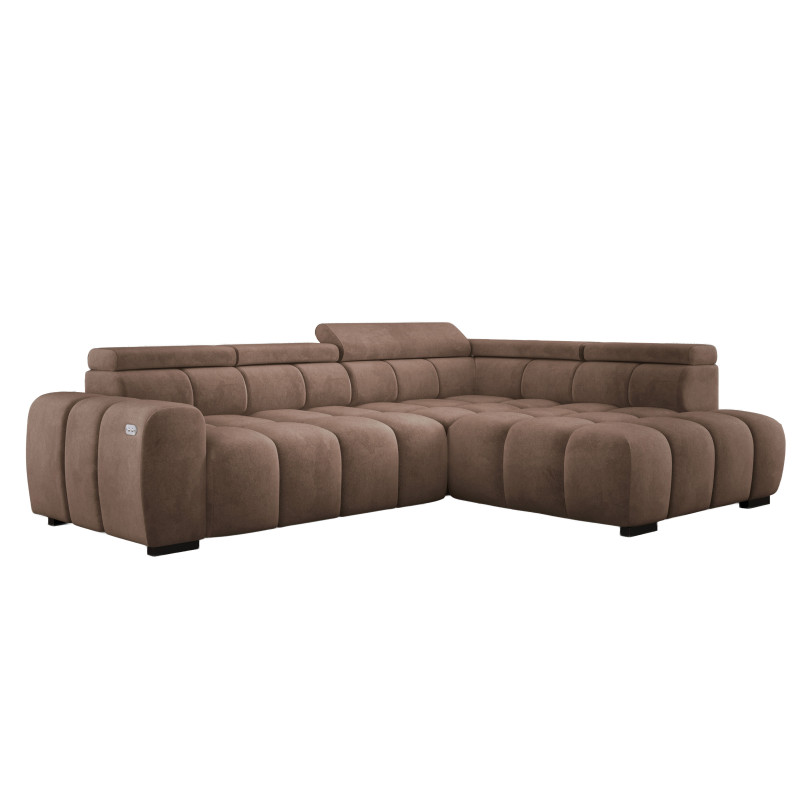 Narożnik Babu wolnostojący-L z funkcją spania i regulowanymi oparciami