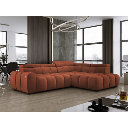 Narożnik Babu wolnostojący-L z funkcją spania i regulowanymi oparciami