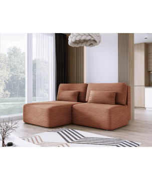 Narożnik TILIA L-lewy z funkcją spania i pojemnikiem