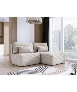 Narożnik TILIA L-prawy z funkcją spania i pojemnikiem