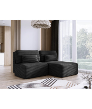 Narożnik TILIA L-prawy z funkcją spania i pojemnikiem