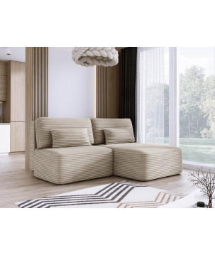 Narożnik TILIA L-prawy z funkcją spania i pojemnikiem