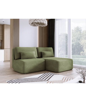 Narożnik TILIA L-prawy z funkcją spania i pojemnikiem