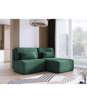 Narożnik TILIA L-prawy z funkcją spania i pojemnikiem