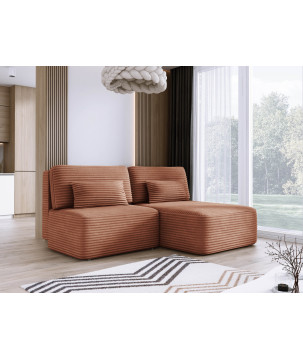 Narożnik TILIA L-prawy z funkcją spania i pojemnikiem