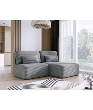 Narożnik TILIA L-prawy z funkcją spania i pojemnikiem