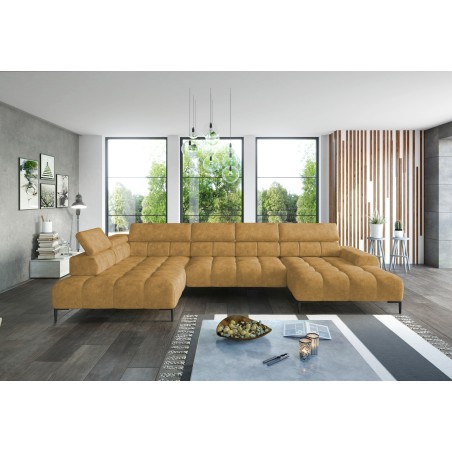 Narożnik PLAZA Układ-U Strona Lewa Tkanina Monolith 48