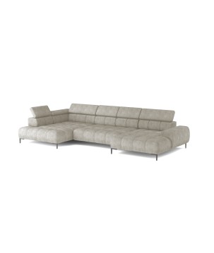 Narożnik PLAZA Układ-U Strona Prawa Tkanina Monolith 02