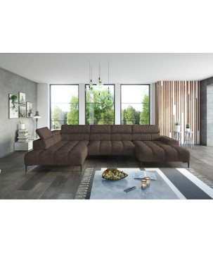 Narożnik PLAZA Układ-U Strona Prawa Tkanina Monolith 15