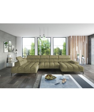 Narożnik PLAZA Układ-U Strona Prawa Tkanina Monolith 38