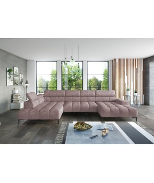 Narożnik PLAZA Układ-U Strona Prawa Tkanina Monolith 62