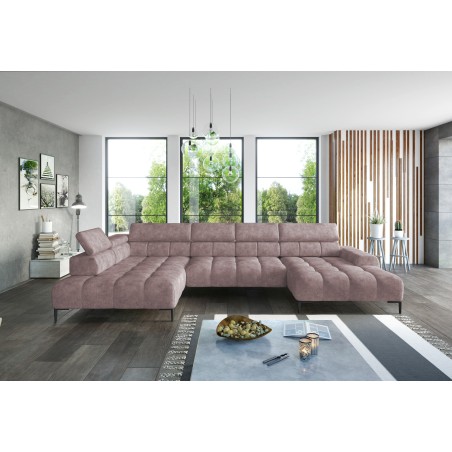 Narożnik PLAZA Układ-U Strona Prawa Tkanina Monolith 62