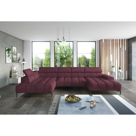 Narożnik PLAZA Układ-U Strona Prawa Tkanina Monolith 69