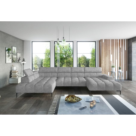 Narożnik PLAZA Układ-U Strona Prawa Tkanina Monolith 84