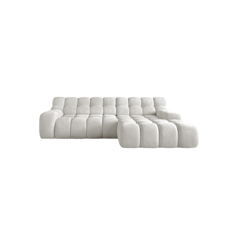 Narożnik CAMPILE układ-L Prawy Elektryczna regulacja siedziska Tkanina Eden 01