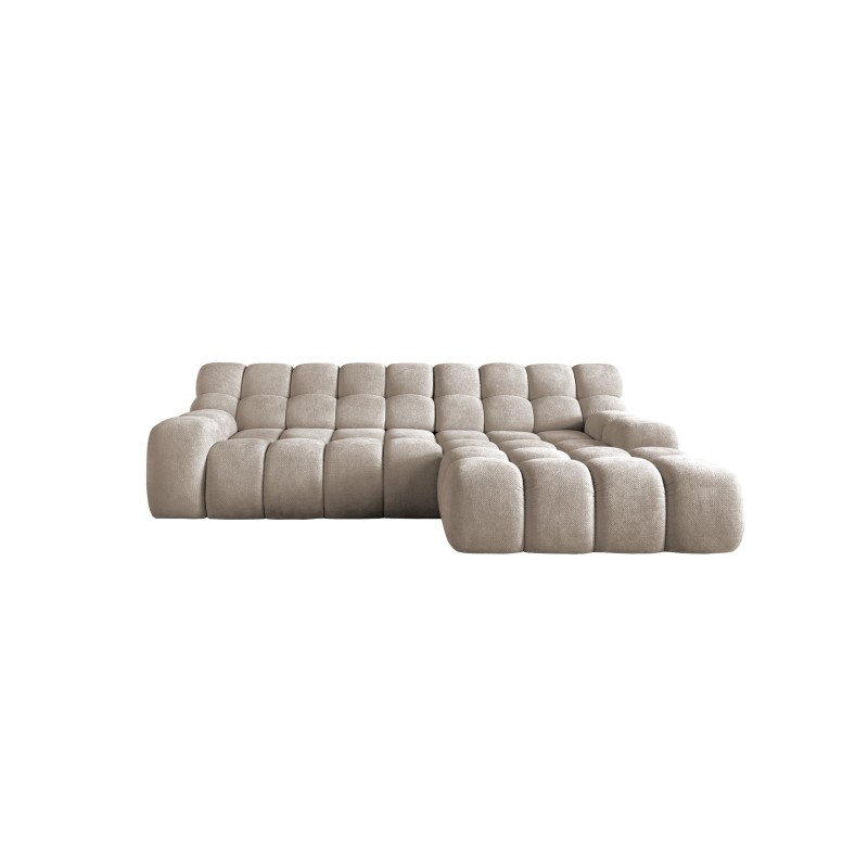 Narożnik CAMPILE układ-L Prawy Elektryczna regulacja siedziska Tkanina Eden 04