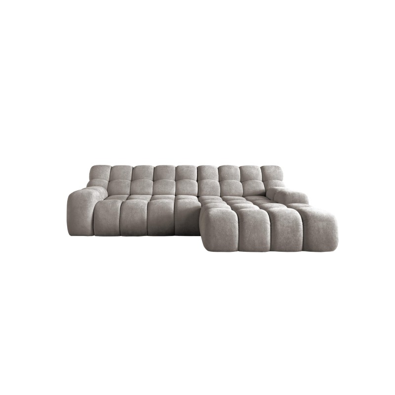 Narożnik CAMPILE układ-L Prawy Elektryczna regulacja siedziska Tkanina Eden 07