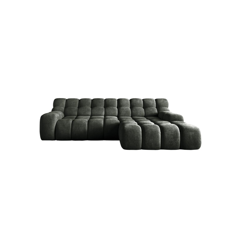 Narożnik CAMPILE układ-L Prawy Elektryczna regulacja siedziska Tkanina Eden 12