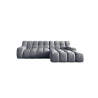 Narożnik CAMPILE układ-L Prawy Elektryczna regulacja siedziska Tkanina Eden 19