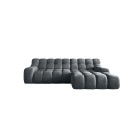 Narożnik CAMPILE układ-L Prawy Elektryczna regulacja siedziska Tkanina Eden 20