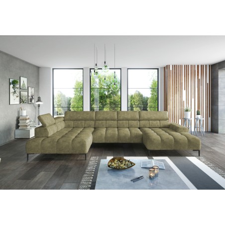 Narożnik PLAZA Układ-U Strona Lewa Tkanina Monolith 38