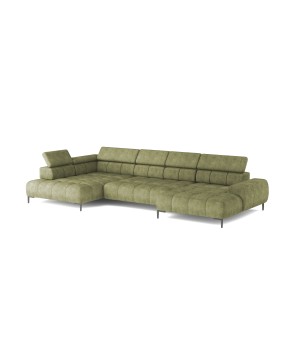 Narożnik PLAZA Układ-U Strona Lewa Tkanina Monolith 38