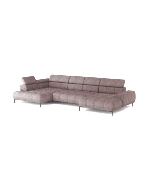 Narożnik PLAZA Układ-U Strona Lewa Tkanina Monolith 62