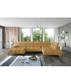 Narożnik PLAZA Układ-U Strona Prawa Tkanina Monolith 48