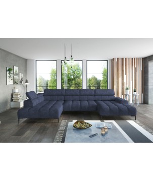 Narożnik PLAZA Układ-U Strona Prawa Tkanina Monolith 77