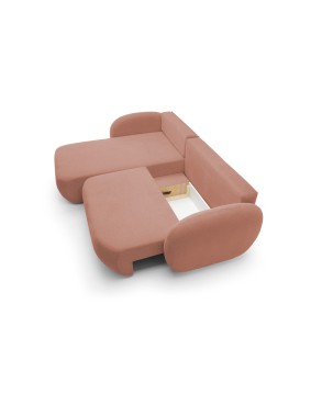 Narożnik wolnostojący OLIO układ Lewy w tkaninie Aragon 59