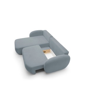 Narożnik wolnostojący OLIO układ Lewy w tkaninie Aragon 72