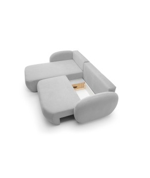 Narożnik wolnostojący OLIO układ Lewy w tkaninie Aragon 80