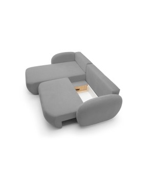 Narożnik wolnostojący OLIO układ Lewy w tkaninie Aragon 93