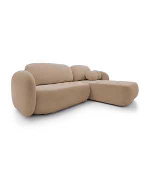 Narożnik wolnostojący OLIO układ Prawy w tkaninie Aragon 14